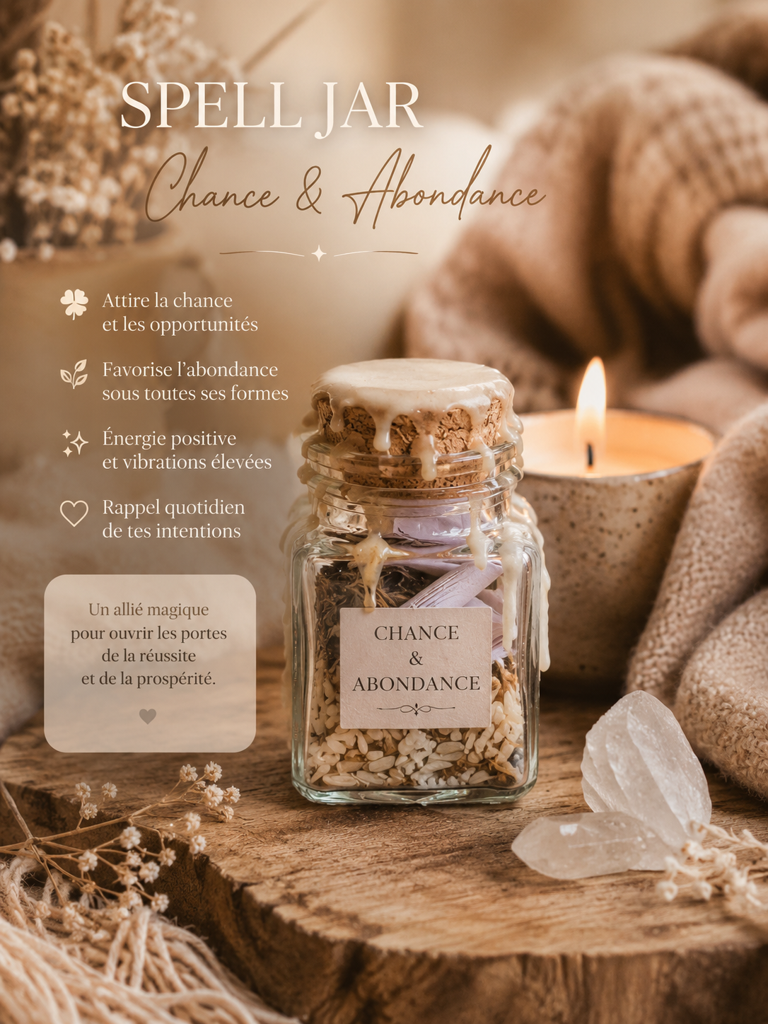 Spell Jar Chance et Abondance
